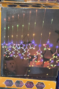 Guirlande lumineuse LED décorative pour la maison, étanche, indice IP44, éclairage de Noël, matériau PVC, longueur 3,8 m, multicolore